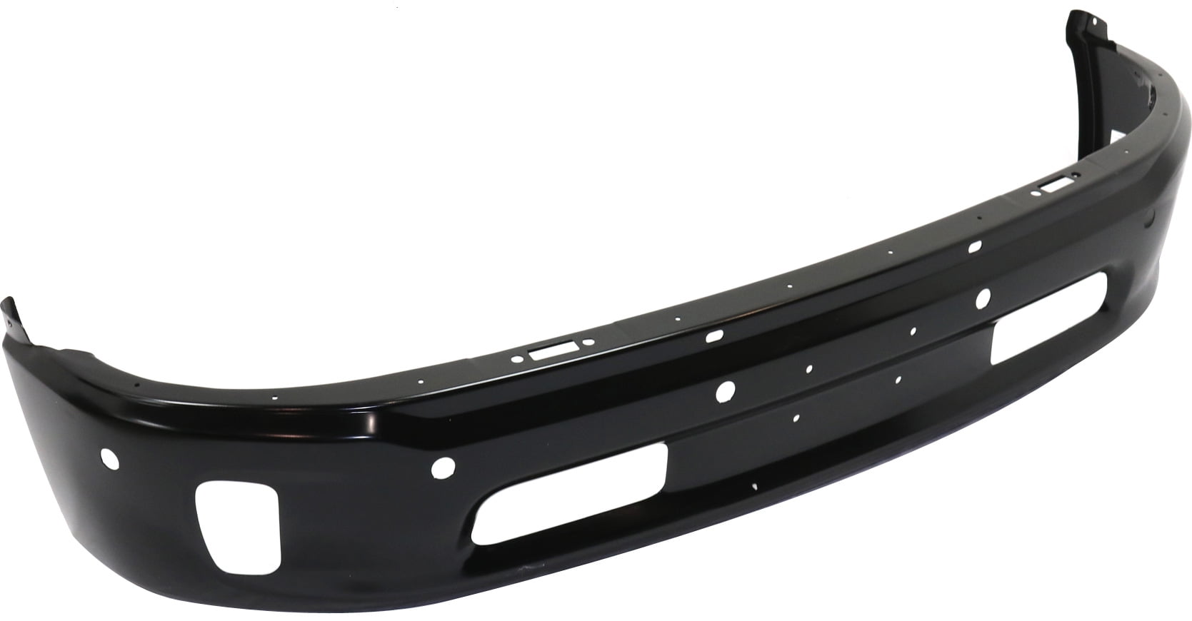 FRONT BUMPER Compatible with RAM 1500 P/U 2014-2018 Lower Black 2 Piece with PAS and Fog Light Holes All Cab Types