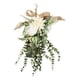 thumbnail image 1 of Guirnalda de flores artificiales, corona de flores en forma de lágrima, guirnalda decorativa para Blanco, 1 of 9