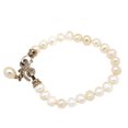 thumbnail image 1 of Simple de Perla Natural Hebilla de Cristal de 7-8mm Sunnimix Pulsera del brazalete, 1 of 8