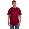 thumbnail image 2 of Fruit of the Loom oz 100% Heavy Cotton HD Pocket T-Shirt (3931P) Maroon, XL, 2 of 2