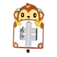 thumbnail image 4 of Tablero de lectura musical para practicar dibujos animados de animales, educativo, identificar notas musicales Forma de mono, 4 of 9