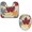 Multicolor, variant on PhooArto Toilet Lid Cover and U-Shaped Toilet Floor Mat Set of 2 Pieces, Vintage Maple Leaves Pattern Toilet Mat Set, Machine Washable Seat Covers Non-Slip Absorbent Rugs