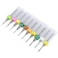 thumbnail image 4 of Moulin de Bout, Coupe-Moule, 10 Pcs Coupe-Moule en Carbure de Tungstène PCB pour Gravure de Bits 18 Tiges, Roulements à Billes à Rainures Profondes, 4 of 8