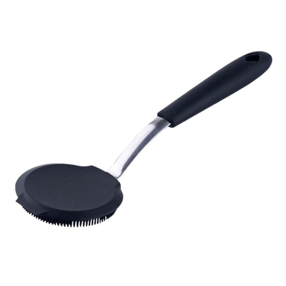Dish Brush Silicone Pot Washing Brush Dish Washing Brush Kitchen Supplies Silicone Cleaning Brush Silicone Brush Dish Brush Cleaning Utensils Black, Kitchen Essentials Clearance Sale