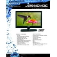 Jensen JE1914DVDC 12VDC/110VAC 19" LCD RV / Marine Television TV with