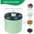 thumbnail image 4 of Recipiente de café, recipiente de almacenamiento de alimentos de cocina de acero inoxidable hermético sellado al vacío para granos de café, nueces, té, cereales, azúcar, 38.oz, verde, 4 of 5