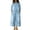 #03Sky Blue, variant on Denim Jumpsuits for Women Summer Long Sleeve Button Up Loose Elegant High Waist Wide Leg Jumpsuit with Pockets Blue S
