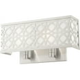 thumbnail image 2 of Livex Lighting Calinda Applique Double Transitionnelle à 2 Lumières en Nickel Brossé, 2 of 2