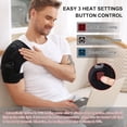 thumbnail image 3 of Heated Shoulder Brace Wrap with Battery,Portable Electric Wireless Heating Pad with Hot Cold Therapy for Left Right Shoulder,Cordless Shoulder Heating Pad for Men Women, 3 of 7