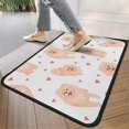 thumbnail image 4 of Pomeranian Dogs with Hearts Door Rugs,Washable Non Slip Door Mats Indoor,Decorative Door Mats,Entry Mat Indoor for Entrance,Bedroom,Kitchen,Bathroom,30"x17", 4 of 6