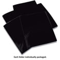 thumbnail image 2 of Extra Heavyweight Black Plastic 2 Pocket Portfolio Folders, 12 Pack, Premium Letter Size Folders, High Sheen Reflective Finish, by Gold Seal, 12 Pack Poly Folders, Black, 2 of 4