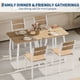 thumbnail image 5 of Yeshouse Juego de comedor cuadrado negro retro para 2 personas, mesa de cocina compacta de 3 piezas y sillas tapizadas, perfecto para espacios pequeños, cocinas y comedores, 5 of 8