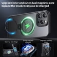 thumbnail image 6 of for iPhone 16 Pro Frosted Clear Case with Magnetic Stand, [Compatible with MagSafe] [Invisible Ring Holder] Soft TPU Frame Shockproof Protection Cover for iPhone 16 Pro Phone Case, Clear, 6 of 7