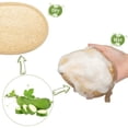 thumbnail image 4 of Esponja de lufa natural, paquete de 2 esponjas de lufa 100 % natural, esponja de lufa exfoliante para mujeres y hombres, perfecta para ducha, baño, spa, 4 of 7
