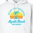 thumbnail image 3 of Inktastic Summer Enjoy the Sunshine Myrtle Beach South Carolina Blue Adult Hoodie Sweatshirt, 3 of 4