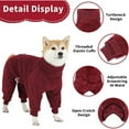 thumbnail image 2 of UOSIA Dog Winter Coat Soft Pullover Pajamas, Warm Dog Cold Weather Coats Fleece Coat, 2 of 7