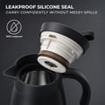thumbnail image 6 of SUNHOUSE 34 Oz Thermal Coffee Carafe - Insulated Stainless Steel Coffee Carafes for Hot Liquids - Double Walled Vacuum Coffee Pot - Black, 6 of 11
