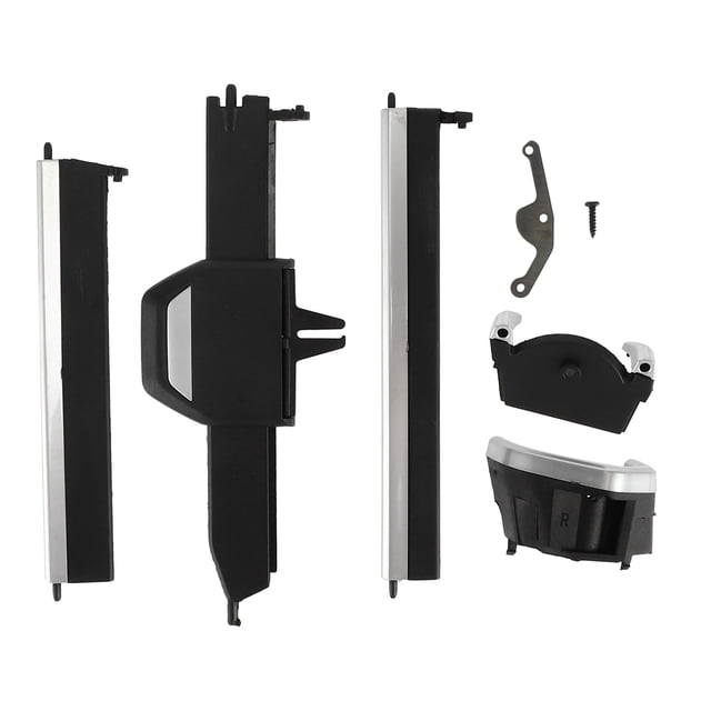 Unique Bargains AC Air Vent Clips Tab Recorte de Salida de Aire Acondicionado para BMW 3' G20 Negro Tono Plateado Derecho 1 Juego