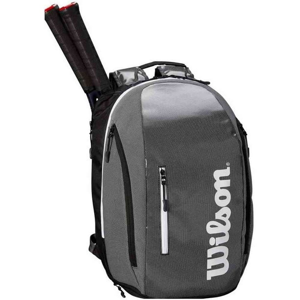 Wilson Super Tour Tennis Backpack Bag Holds 2 Racquets Rackets (Black