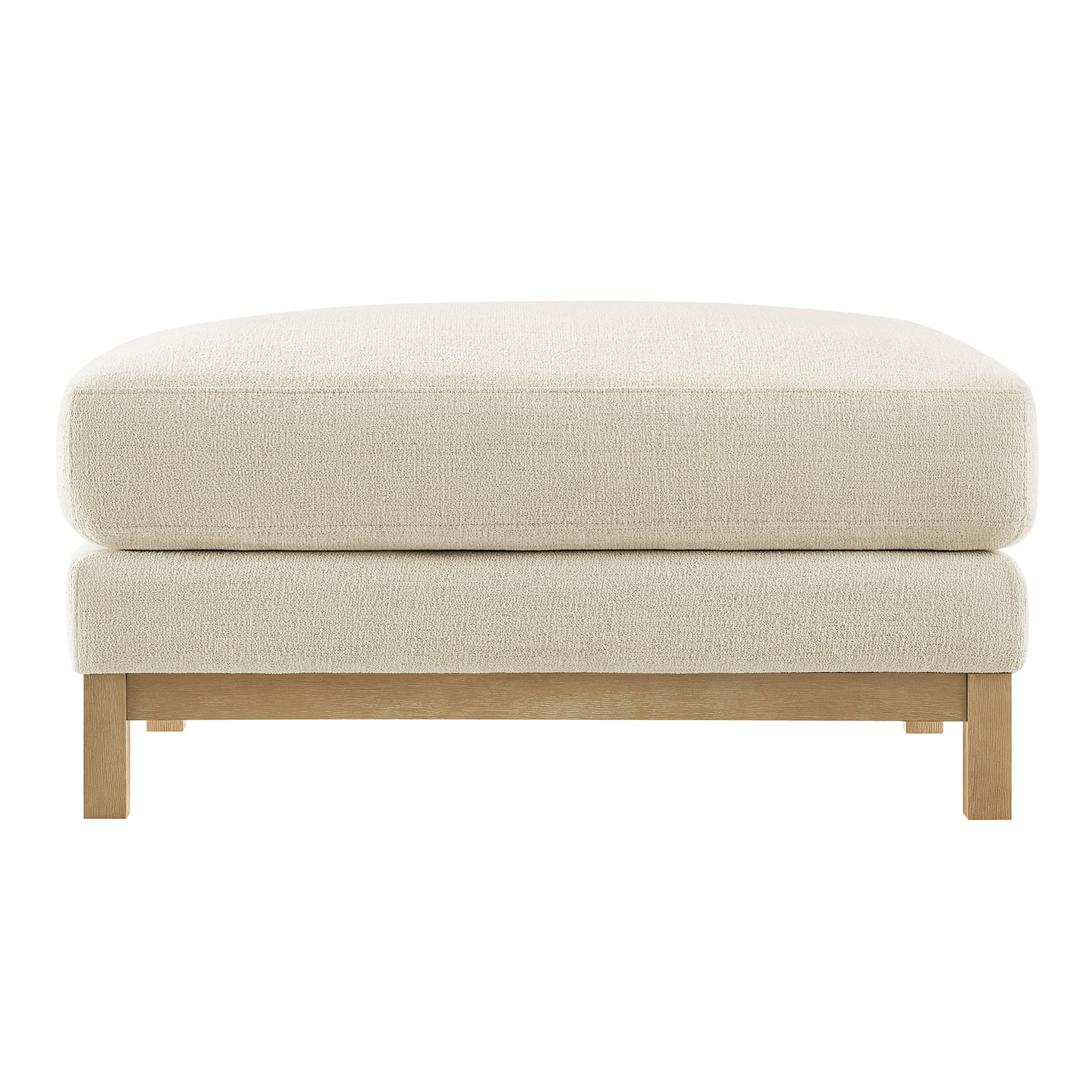 Modway Roscoe Fabric Ottoman in White