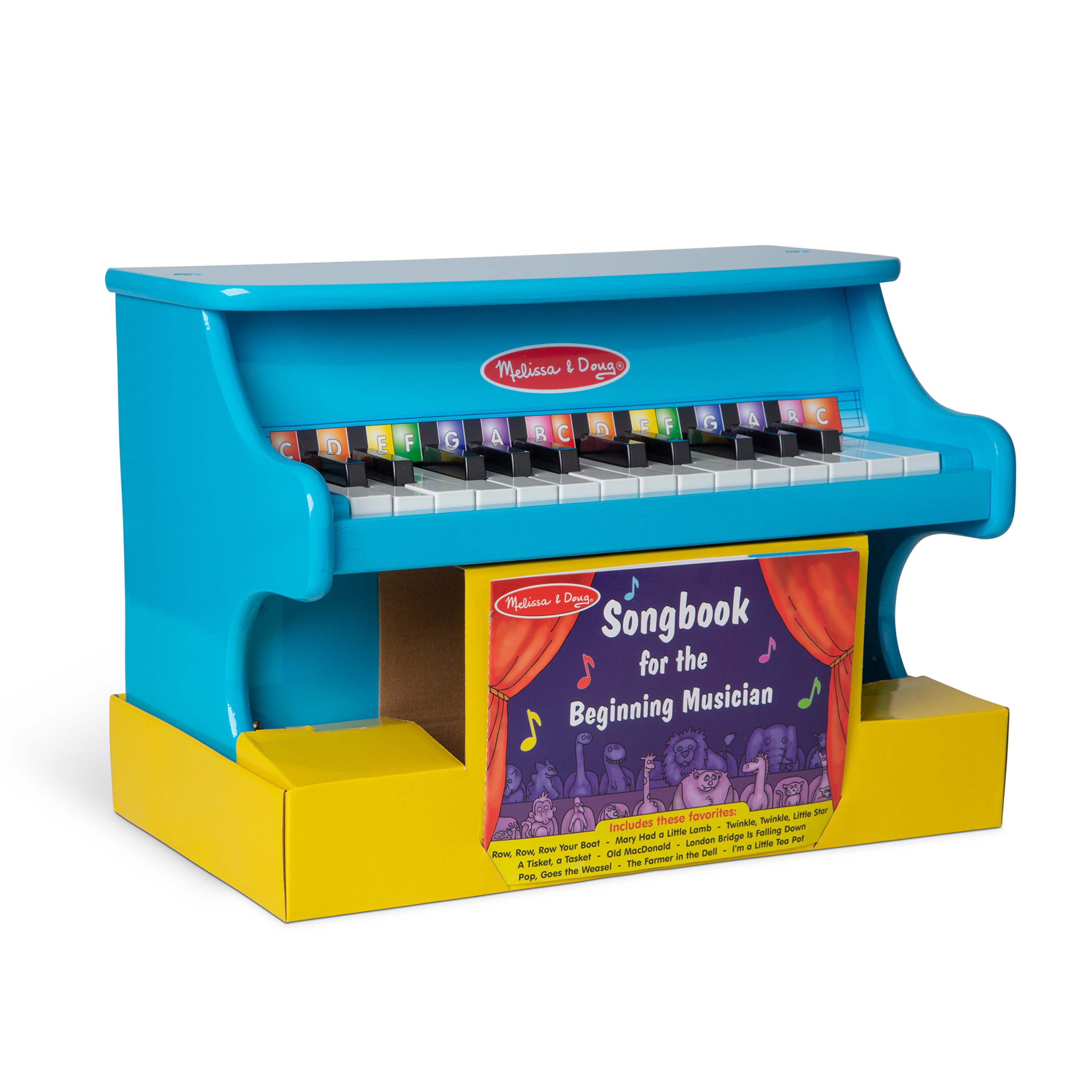 Melissa & Doug Learn-to-Play Piano With 25 Keys and Color-Coded Songbook - Blue - image 3 of 9