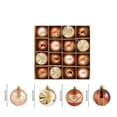 thumbnail image 3 of onlyliua Ofertas Especiales Bolas Navideñas de 6 Cm Pintadas a Mano, Juego de 16 Piezas de Lujo para Decoración de Árbol de Navidad, Bolas Navideñas de Plástico Colgantes, 3 of 6