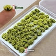 thumbnail image 3 of 106 Pcs Miniature Flower Cluster Static Grass Model Grass Tufts Artificial Grass Bushy Tuft Lowland Shrub for DIY Model Railway Fairy Garden Diorama Scenery (Set F), 3 of 5