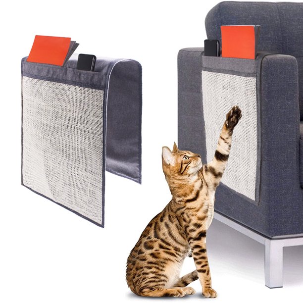 Tablero rascador para gatos, creativo y nuevo, de sisal, para gatos, almohadilla protectora para sofá