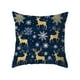 thumbnail image 2 of Uuiauoio Christmas Holiday Pillow Covers Linen Cushion Cases Santa Snowman Reindeer Pattern Decorative Throw Pillow for Sofa Bed Living Room Home Decor Festive Seasonal Accent, 2 of 6