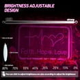 thumbnail image 7 of Y YUNHSOM Faith Hope Love neon sign for Wall Decor,Letters USB Powered with Dimmer Switch Neon Lights for Room Home Art Wall Party Window Living Room Decor Wall Hanging Decoration, 7 of 7