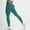 Green, variant on Women's High Waisted Leggings Seamless Workout Gym Yoga Pants Tummy Control Smile Contour Activewear Tights Red M
