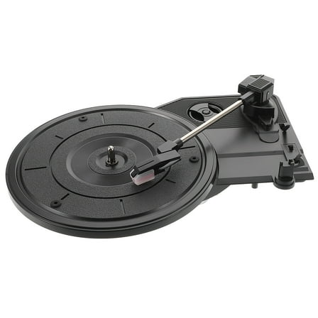 GAXIRE Gramophone Vinyl Record Player Clear And Pure Sound Quality Black Plastic 1Set