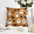 thumbnail image 2 of Halloween Throw Pillow Cases Happy Halloween Ghost Boo Spooky Pillow Cases Sofa Bed Throw Cushion Cover for Home Office Halloween Decor,20x20 Inch (2Pcs), 2 of 6