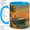 Blue, variant on Retro Cruise Ship Accent Mug, 11oz Ceramic Coffee Cup for Travel Fans