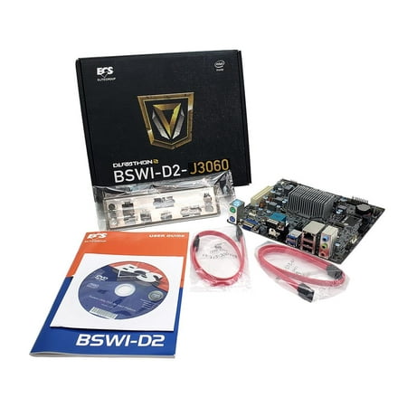 BSWI-D2-J3060 ECS V1.0 Intel J3060 Processor DDR3 SATA3 Motherboard CPU Combo US Motherboard & CPU - Ready To Go