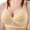 Beige, variant on Women's Breathable Honeycomb Mesh Floral Embroidery V-Neck Underwire Bra, Adjustable Thin Straps Side Smoothing Daily Lingerie Bra Black 42
