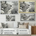 thumbnail image 4 of Designart "Monochrome Wonders Of The Coral Reef" Coastal Coral Under Water Floater Framed Canvas Wall Art, 4 of 5