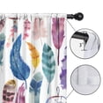 thumbnail image 4 of Blackout Kids Curtains,Watercolor Feather and Dreamcatcher Pattern Childrens Insulated Curtains Set Of 2,Bedroom Essentials,Toddler Room Decor 42x84in(106x213cm), 4 of 5