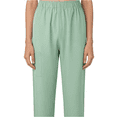 thumbnail image 5 of Cavosen Straight Leg Pants with Pockets for Women Trousers Solid Lightweight Elastic Waist Bottom Casual Pants Green M, 5 of 7