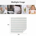thumbnail image 4 of Turquoise Striped Cloth Napkins, Farmhouse Pinstripes Geometric Color Washable and Reusable Dinner Napkins Set of 8, Table Napkin for Kitchen Party Birthday Wedding Hotel Housewarming 20"x20", 4 of 8