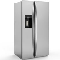 KNDKO 25.6 Cu.Ft Stainless Steel Side-by-Side Refrigerators with Freezer & Ice Maker