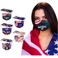 thumbnail image 2 of HUGFEGWE 50Pcs 4th of July Disposable Adults Face Masks,3 Ply Protective Disposable Face Masks with Independence Day Patriotic Designs (Independence Day L) CJB91-40815, 2 of 7