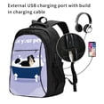 thumbnail image 2 of Balery Bernese Mountain Dog Sitting Bath Tub Mochila con carga USB para hombre y mujer - Mochila impermeable y antirrobo para laptop con puerto USB para viajes, trabajo, 2 of 7