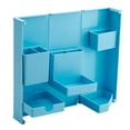 thumbnail image 1 of Multifunctional Foldable Pen Organizer, Desk Accessories School Supplies Makeup Blue, 1 of 8