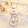 thumbnail image 4 of HYLLai Elegant Fox Pendant Necklace for Women, Versatile Jewelry Gift for birthdays or anniversaries, Rose Gold, 4 of 4