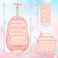 thumbnail image 3 of AGSDON Rolling Backpack for Girls, Women Roller Wheels Bookbag, Laptop Daisy Wheeled School Bag with Wheels for Teens, 3 of 7