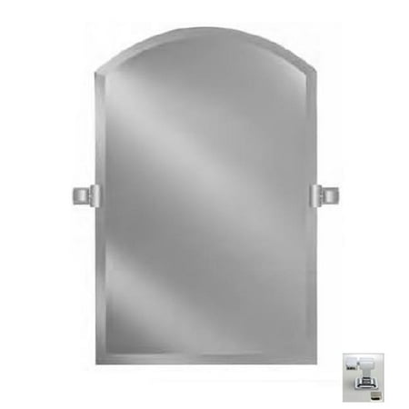 - Afina Corporation RM-525-SN-C 16X25 ARCH TOP FRAMELESS WITH TILT BRACKETS SATIN NICKEL CONTEMPORARY BRACKETS