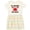 Natural with Stripes, variant on Inktastic Godson My Godfather Loves Me Girls Toddler Dress