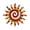A, variant on DAMAI Metal Sun Wall Art Decor, Iron Wall Hanging Ornament with Modern Sculpture & Waterproof Outdoor Design, Yard Balcony Bedroom Living Room Wall Decoration for Home