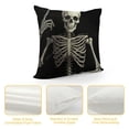 thumbnail image 4 of MLJA Gothic Christmas Decor Gothic Bedding Room Decor Goth Pillow Covers Both Painted Skeleton Horror Throw Pillows for Couch Bed Sofa, 4 of 5